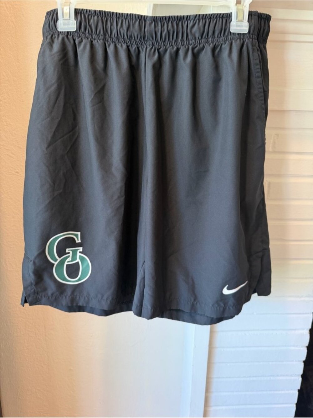 Nike Dri-FIT Men’s Black Athletic Training Shorts Size Large GO Logo